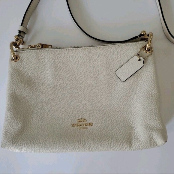 Coach Cream Leather Crossbody Bag - Picture 9 of 10